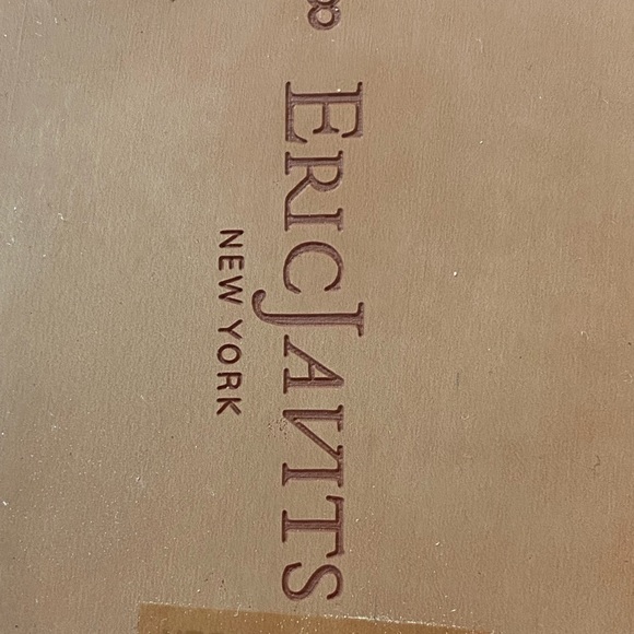 ERIC JAVITS NIB NOTTI RAFFIA PADDED SLIDE IN PEANUT Size 8 Retail $145 - Picture 10 of 10